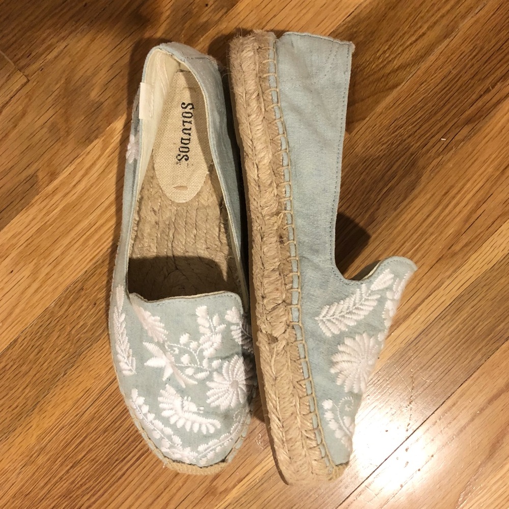 Soludos embroidered canvas espadrilles